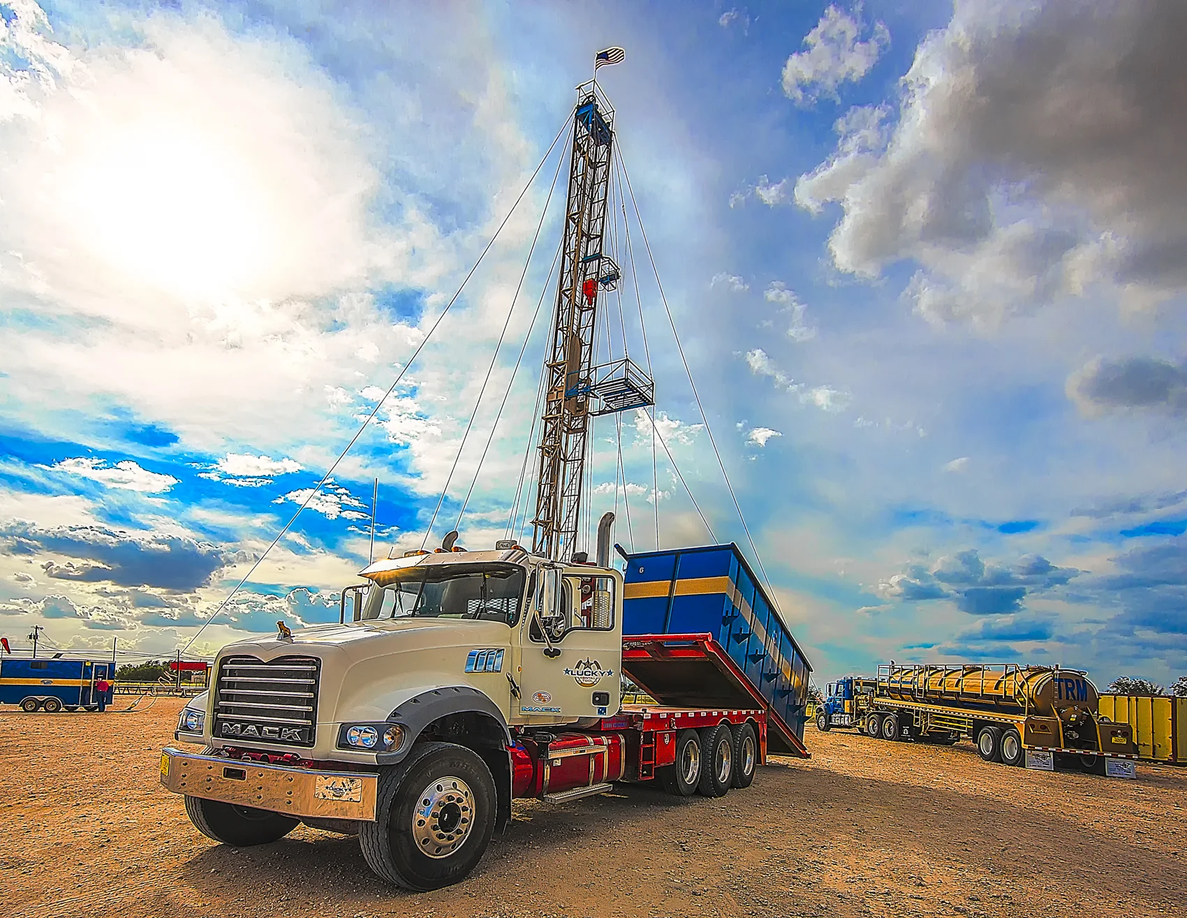 oilfield company rental tools supporting drilling crew